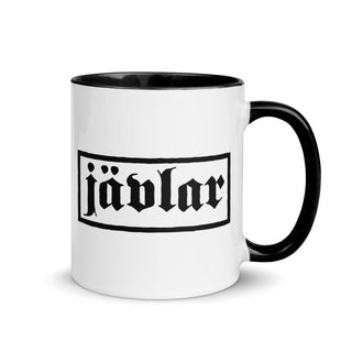 jävlar 11oz Mug with Color Inside - mangobeard