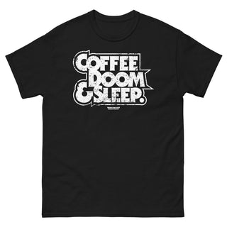 Coffee, Doom & Sleep Men's heavyweight tee - mangobeard